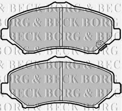 BORG & BECK bbp2089 -  Комплект тормозных колодок, дисковый тормоз